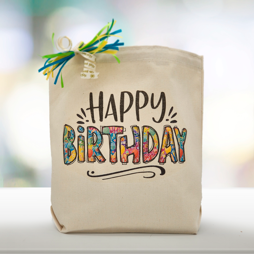 Create Your Own Festive Wishes Happy Birthday Gift Tote