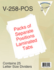Blank Bottom Separate Position Laminated Tabs Letter Size