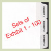 Side Exhibit Tabs Set 1-100