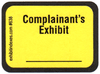 Complainant's Exhibit Labels Bright Yellow  Complainant's Exhibit Labels Bright Yellow