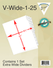 Wide Dividers 1-25 Wide Dividers 1-25