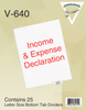 Income & Expense Declaration