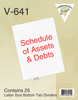 Schedule of Assets & Debts