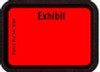 Exhibit Labels Red