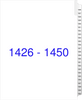 Numbered Dividers 1426-1450
