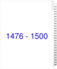 Numbered Dividers 1476-1500