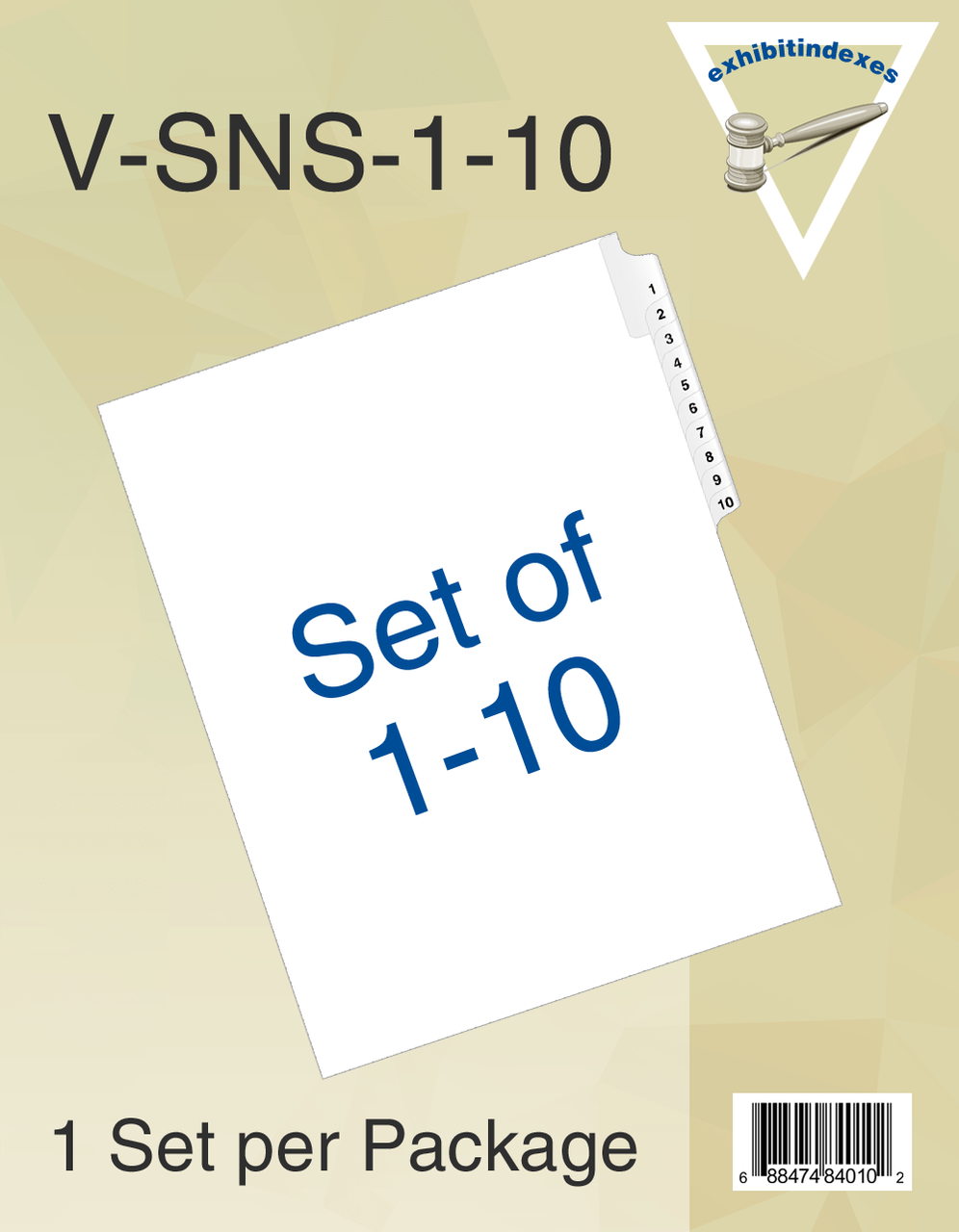 Numbered Dividers 110