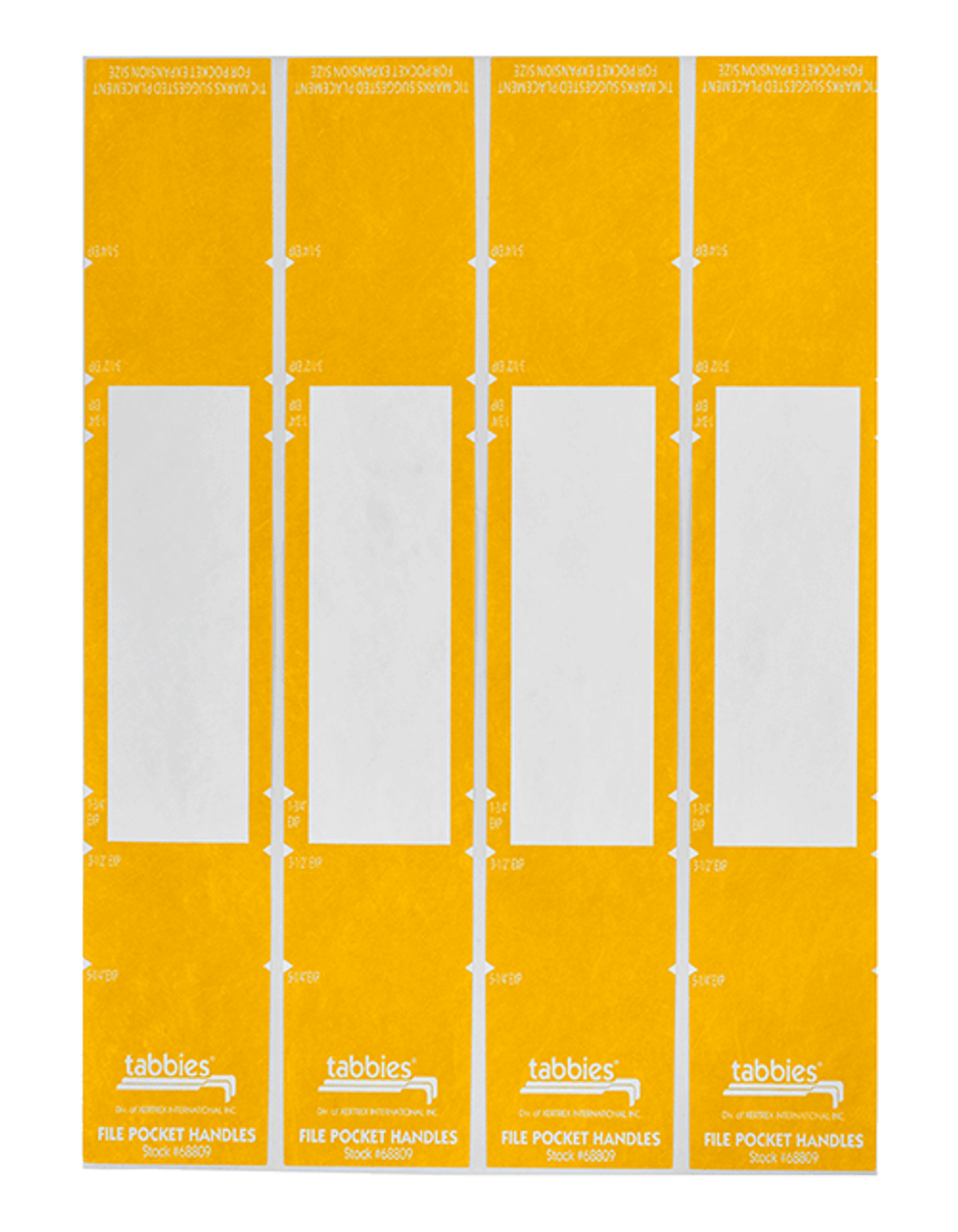 Yellow File Pocket Handles