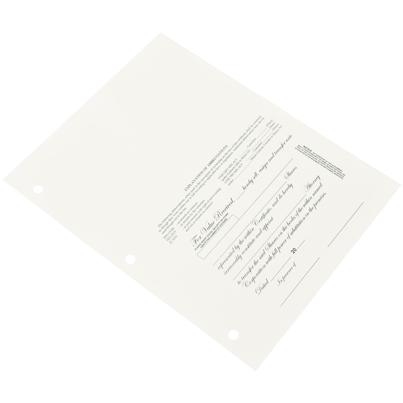 Corporate Stock Certificates - Custom Stock Certificate Printing