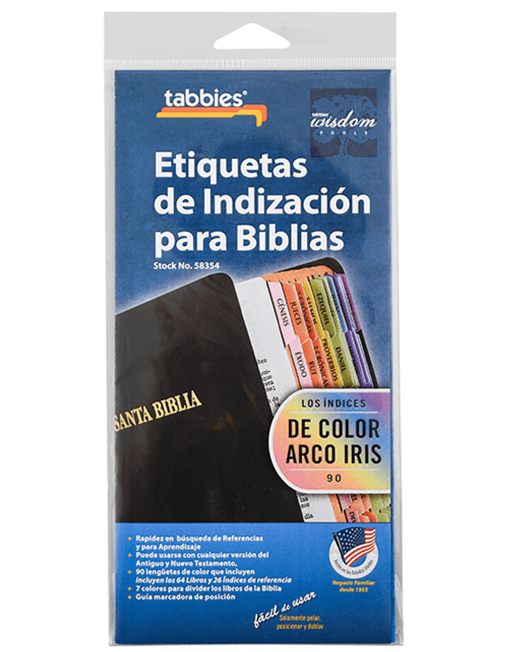 Born2Calm Bibletabs789 Spanish Bible Tabs for Journaling Bible