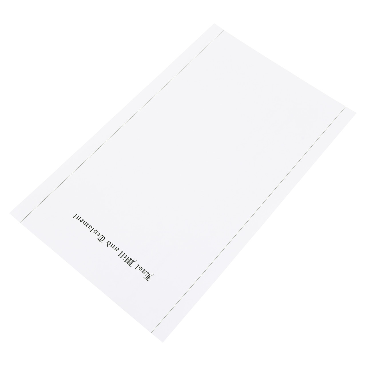 Printed Will Paper 2332 Legal Size With Black Rules - ExhibitIndexes.com