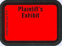 Plaintiff's Exhibit Labels Florescent Red 101