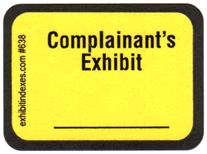 Plaintiff's Trial Exhibit Labels Bright Yellow 103