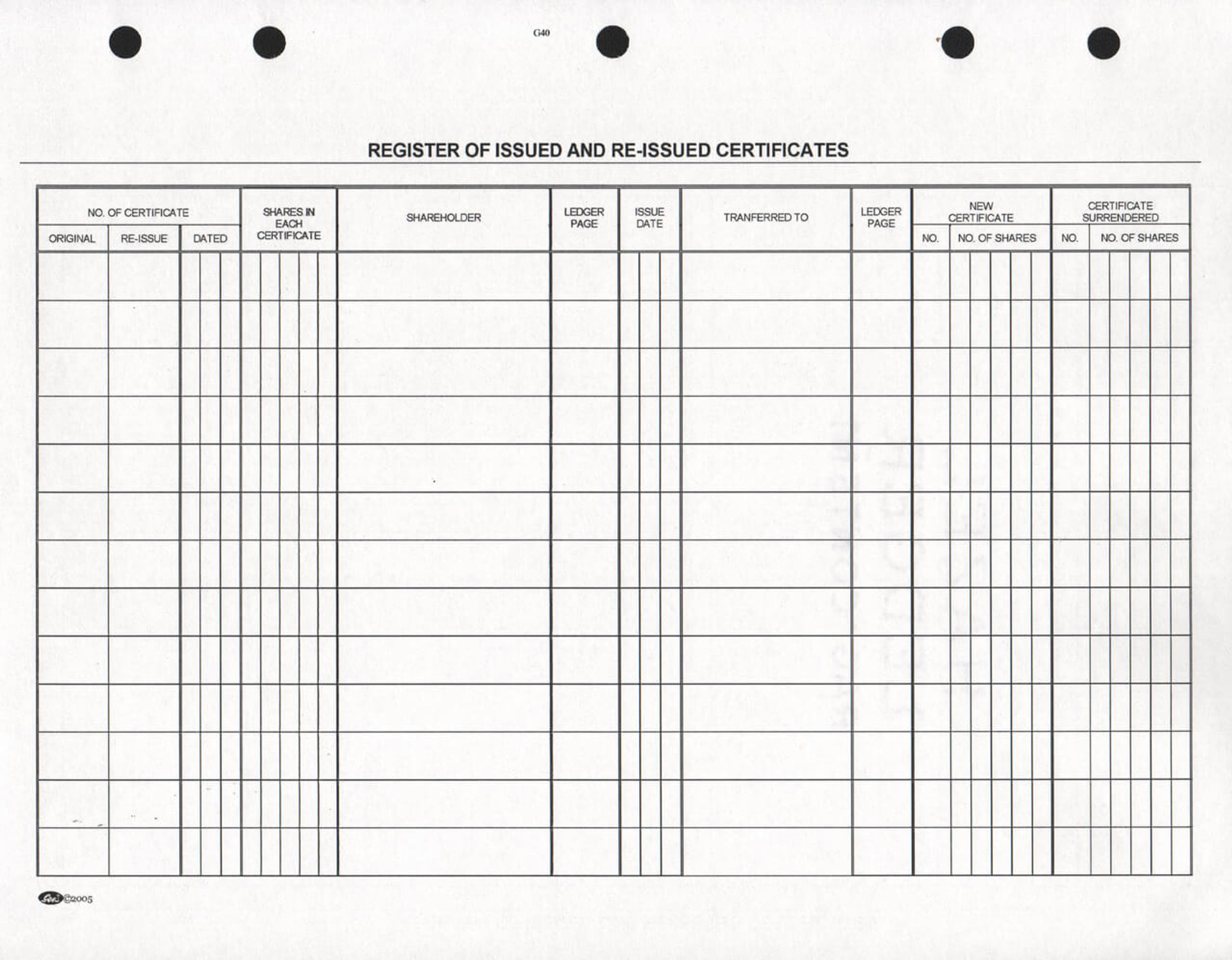 dead stock register format