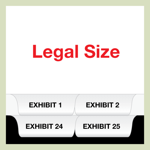 Legal Size Indexes | exhibitindexes.com