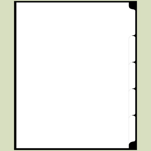 Blank Side 1/5th Cut Tabs Paper Tab Blank Side 1/5th Cut Tabs Paper Tab