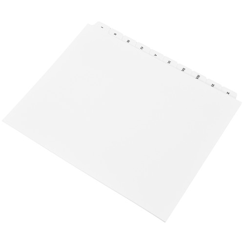  Roman Numerals Dividers I - X