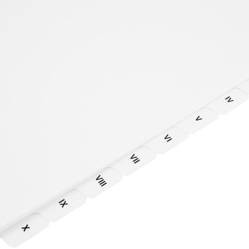  Roman Numerals Dividers I - X
