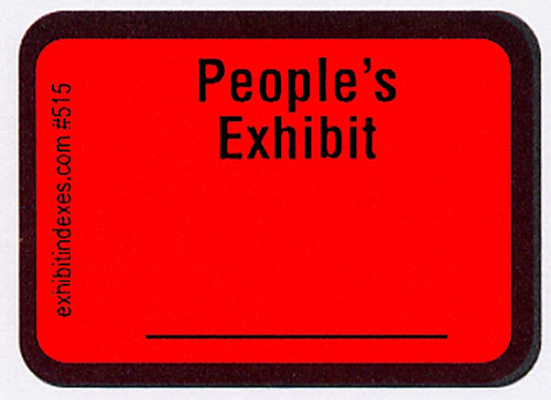 People's Exhibit #515 Bright Red