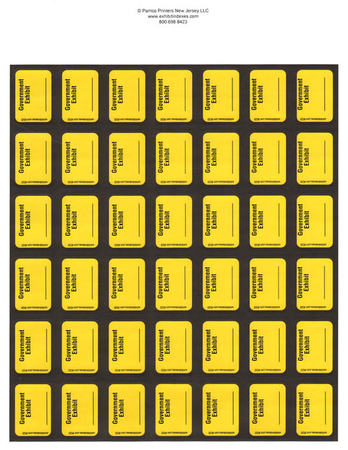 Government Exhibit Bright Yellow