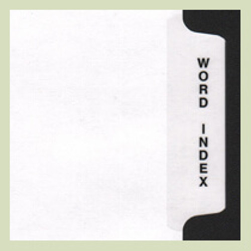 Word Index Tabs