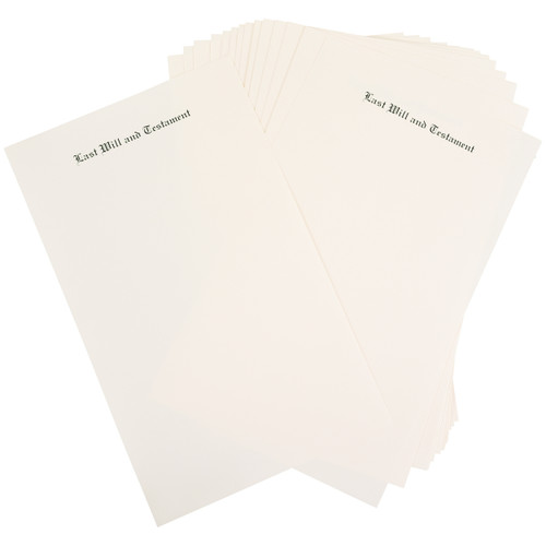 Legal Size Engraved Will Paper 2316
