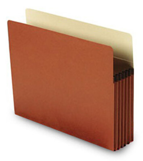 Letter size paper gusset file pocket with Tyvek strip 