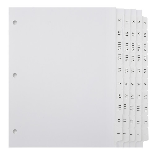 Roman Numerals I - X Landscape