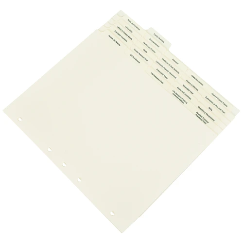 Estate Planning Tabs