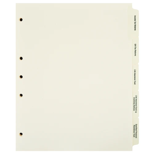 Estate Planning Tabs