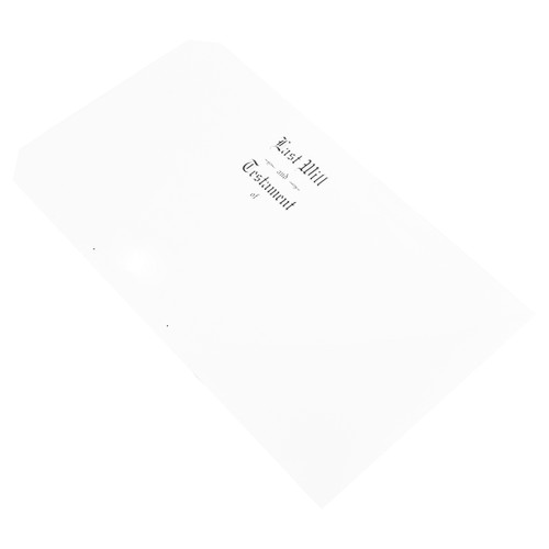 Legal Size "Will" Covers White