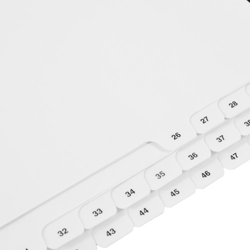 Bottom Numbered Dividers  26-50