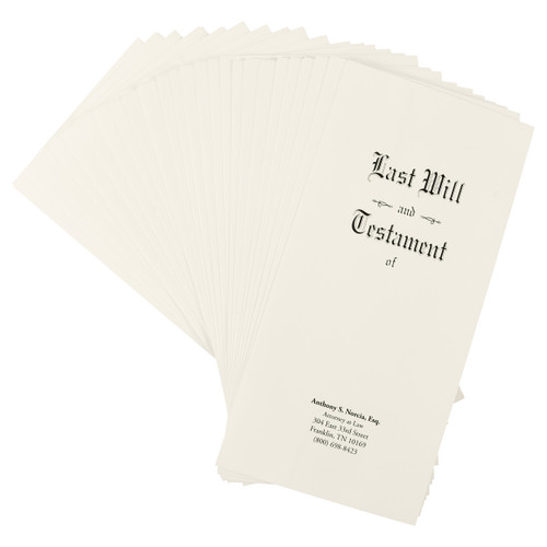 Personalized Will Envelopes #2301 (priced per 50)