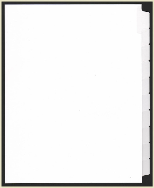 1/10th Cut Laminated Tab Sets