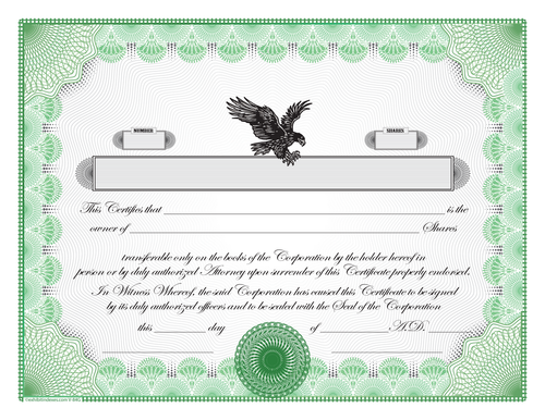 Downloadable Stock Certificates Downloadable Stock Certificates