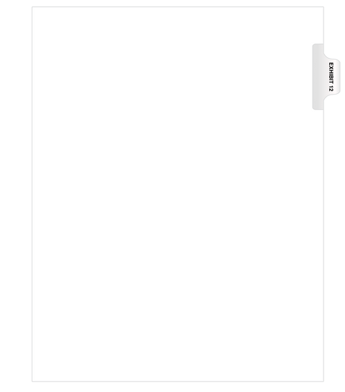 Avery® Style Side Exhibit Indexes Numbers (pack of 25)