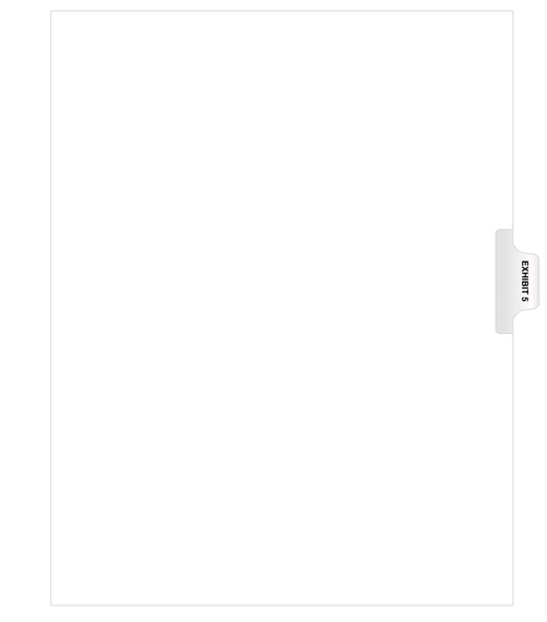 Avery® Style Side Exhibit Indexes Numbers (pack of 25)