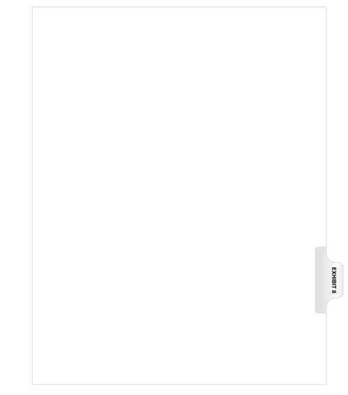 Avery® Style Side Exhibit Indexes Numbers (pack of 25)