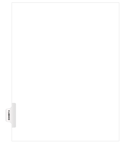 Avery® Style Side Exhibit Indexes Numbers (pack of 25)