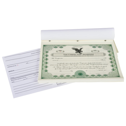 Custom Printed Corporate Stock Certificates