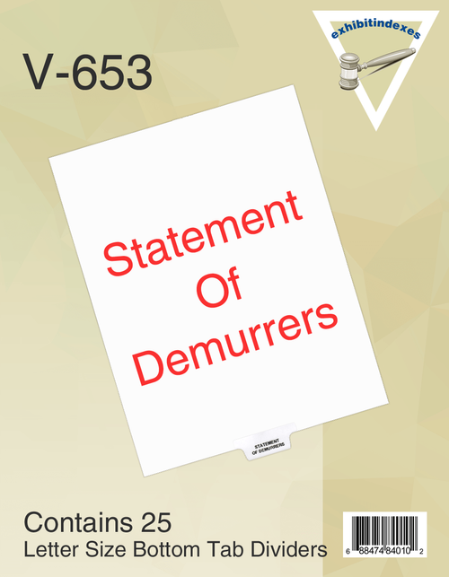 Statement of Demurrers