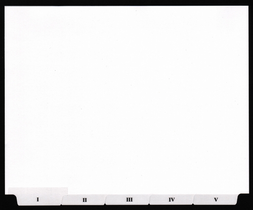 Roman Numerals I - V Landscape