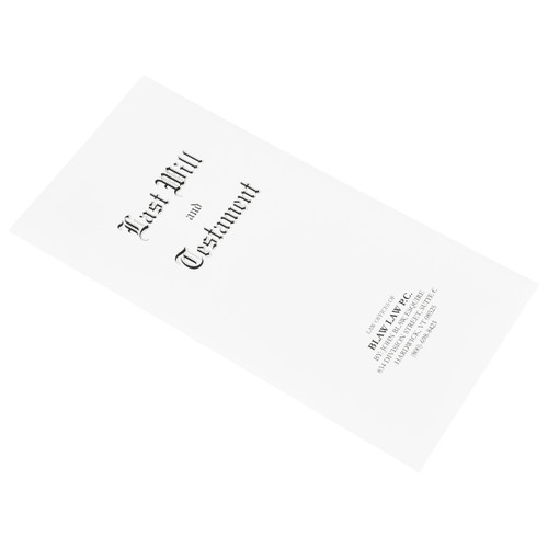 Personalized Will Envelopes Side Opening (Priced per 50)