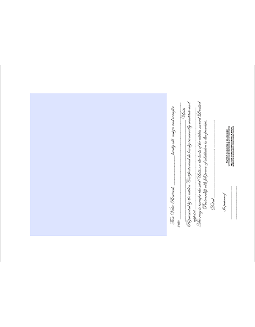 Downloadable Limited Partnership Certificate