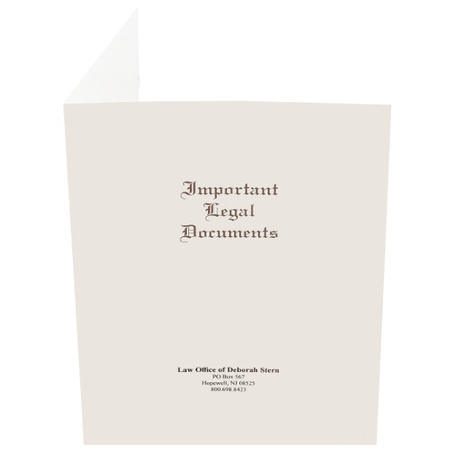 Important Legal Documents Folders Personalized