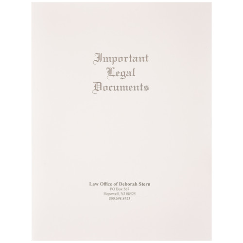 Important Legal Documents Folders Personalized