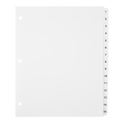 1-15 Side Tab Dividers
