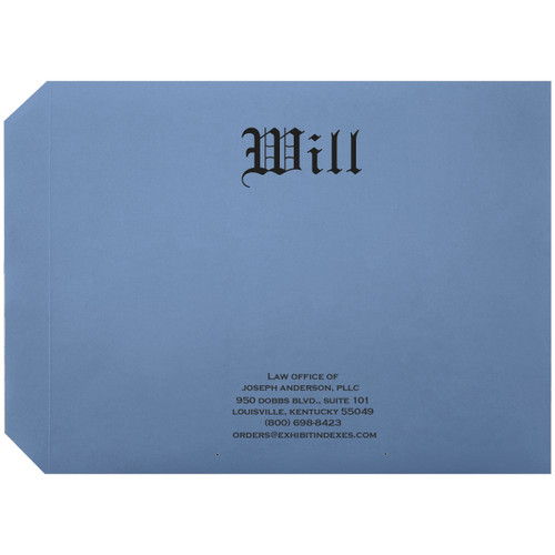 Design a Personalized Will Cover With Ease | Exhibit Indexes