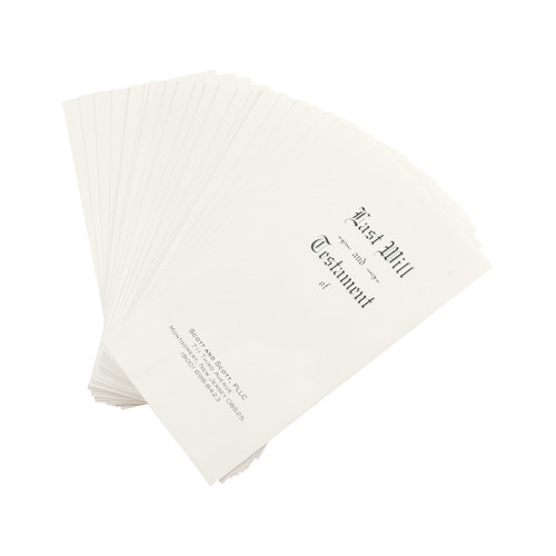 Personalized Will Set 25 Covers, 25 Envelopes