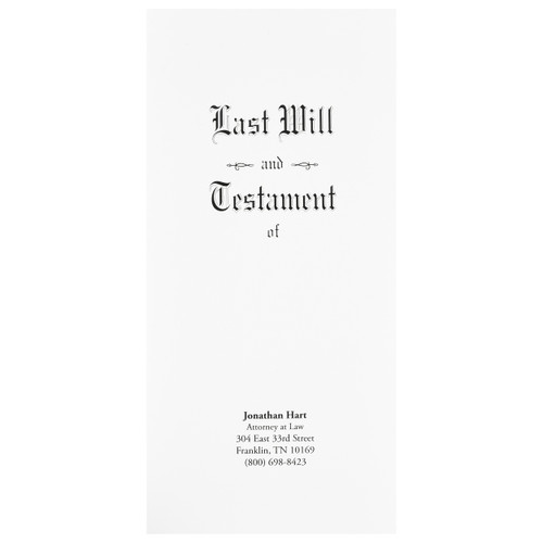 Personalized Will Envelopes  Side Opening (Priced per 50)